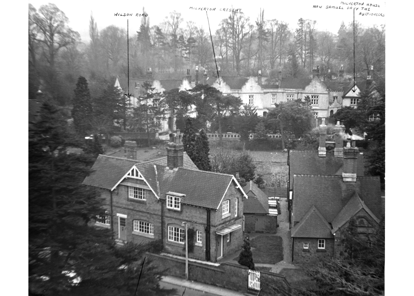 Cluttons Cottage, Berrow Homes from Tower 1969