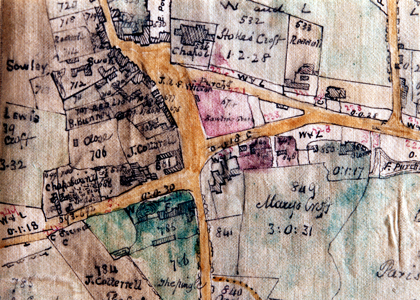 Bowling Green & Surrounds 1817 Map